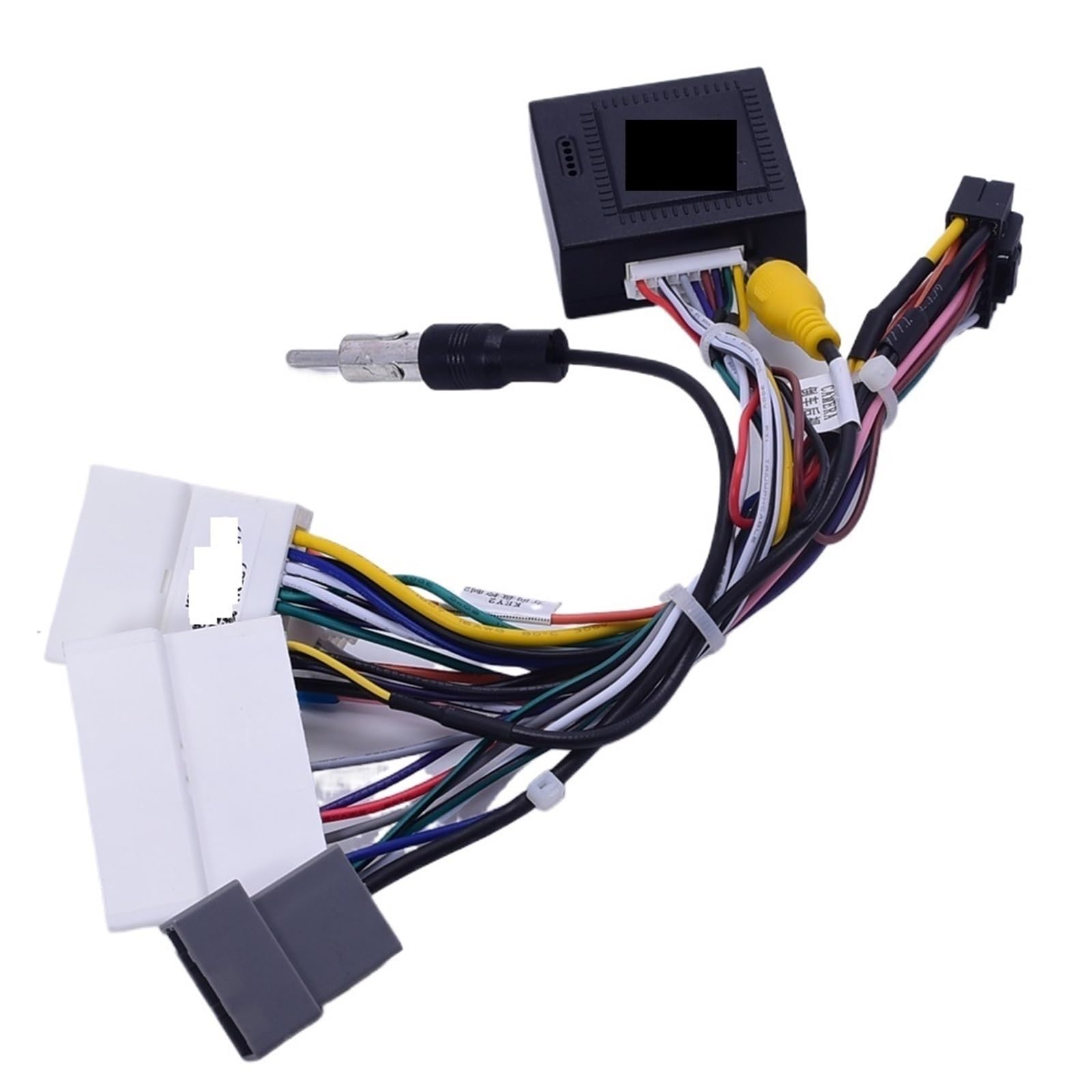 Arnés de cableado de Radio de Coche Arnés de cableado de Radio de 16 Pines for Coche, Caja CANbus for Nissan Qashqai X-Trail Xtrail 2019, Adaptador estéreo con Android