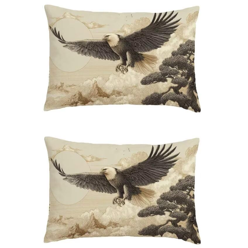 Housse coussin exterieur noir et blanc étanche 50x70 pour terrasse