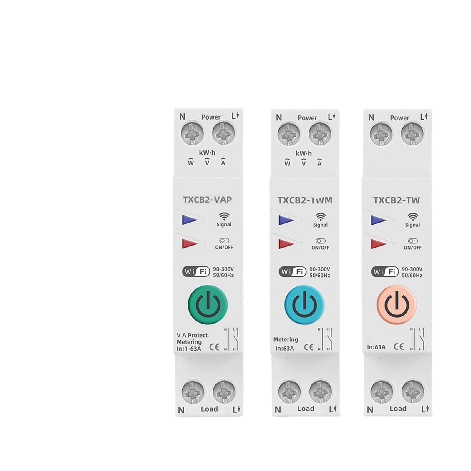 Compteur de puissance KWh WiFi et disjoncteur connecté 63A pour suivi consommation