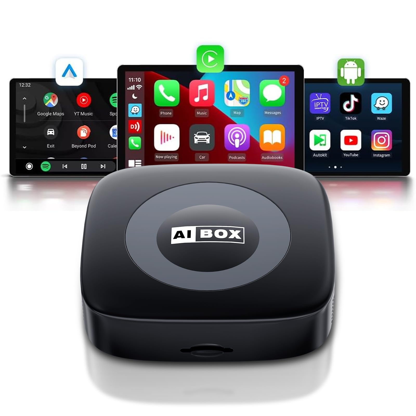 Amazon.com: WhyBox Wireless Carplay Adapter with Net/Flix/YouTube