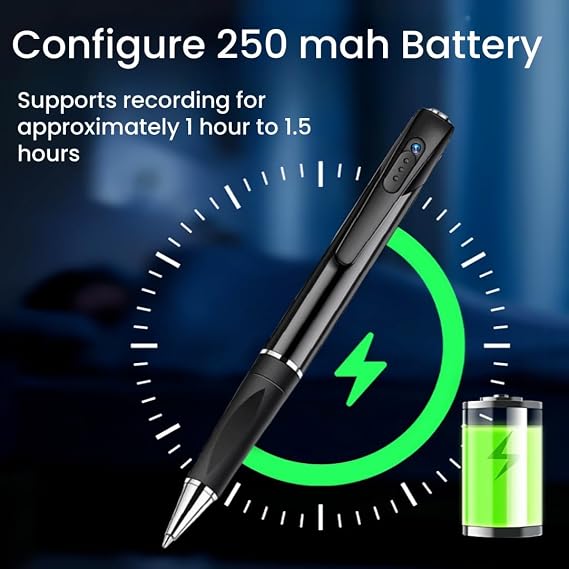 Pen Camera 1080P Pet Monitor Writing Pen with 32GB Card