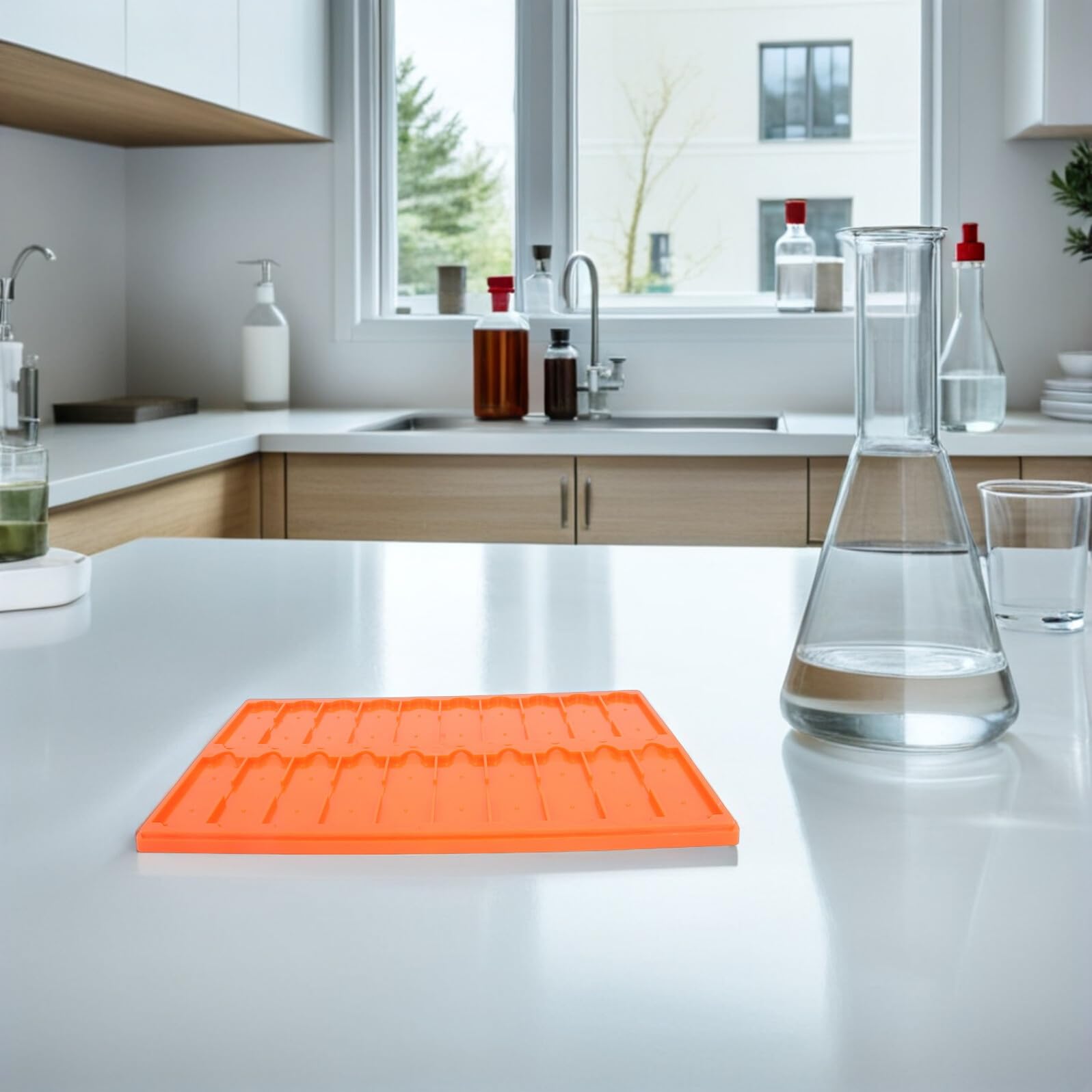 5 Piezas de Laboratorio Estante de Secado de Secador de Cristalería de Laboratorio para Microbiología y Observación Celular Unidades