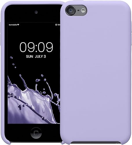 Miniatura 5 de kwmobile Funda de silicona TPU compatible con Apple iPod Touch 6G  7G (6 y 7 generación), funda protectora suave y flexible, color lavanda