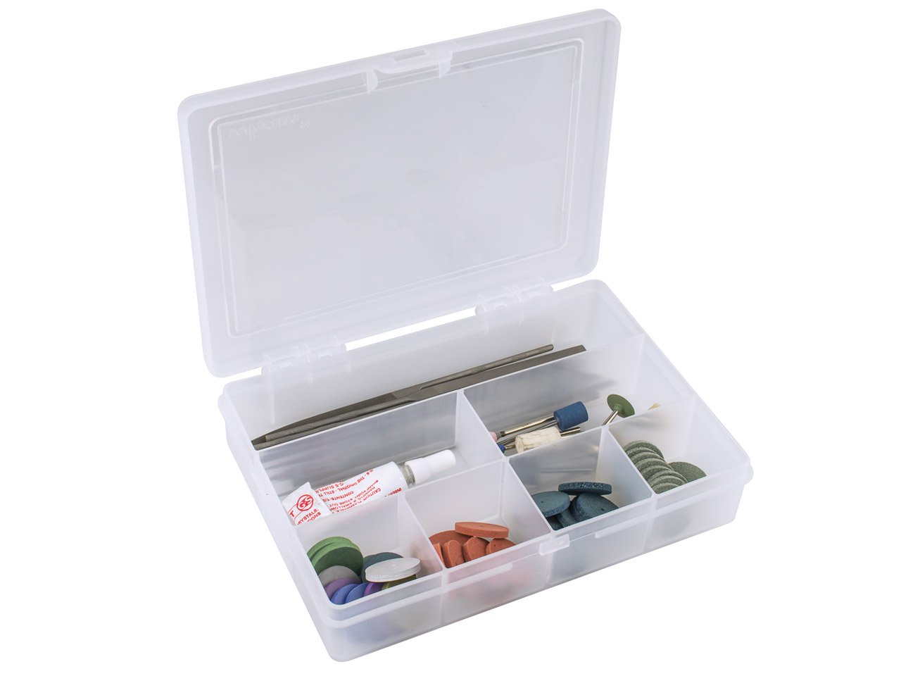 Whatmore Wham Assorted Clear Plastic Hobby / Craft Organiser Storage Boxes 19cm x 13.5cm x 4cm