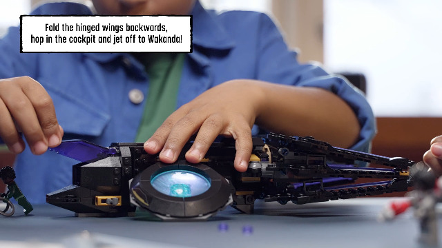 Amazon.com: LEGO Marvel Shuri's Sunbird, Black Panther Aircraft