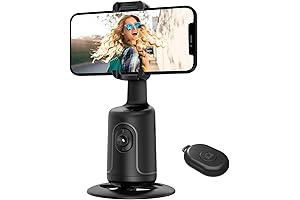 Wireless Bluetooth Auto Face Tracking Tripod, 360° Rotation Body Phone Camera Mount...
