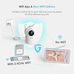 ieGeek Baby Monitor, Baby Camera Monitor With 5" 720P Screen,HD Night Vision,Automatic Motion Tracking & Hazard Alerts,2-Way Talk,Temperature&Humidity Sensor,Wifi Camara Para Bebes With Smartphone App