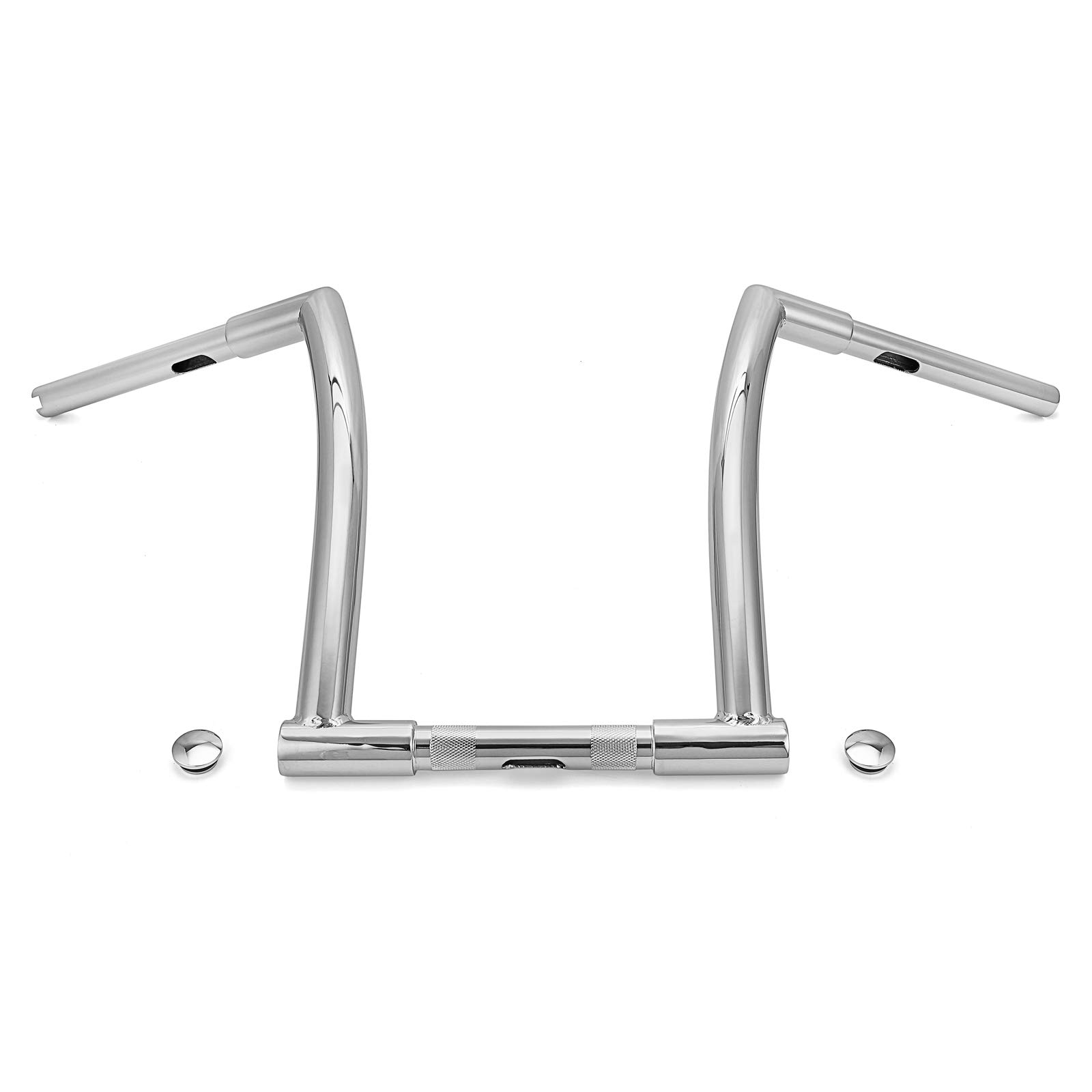 WSays Chrome 14" Ape Handlebar Mini Monkey Z bar Compatible with Harley Sportster Softail Dyna 1998-2013 Road Glide and 1994-2023 Road King