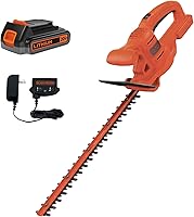 BLACK+DECKER LHT218C1 20V MAX Cordless Hedge Trimmer, 18-Inch Blade, Lightweight Reduced Vibration, Battery & Charger Included