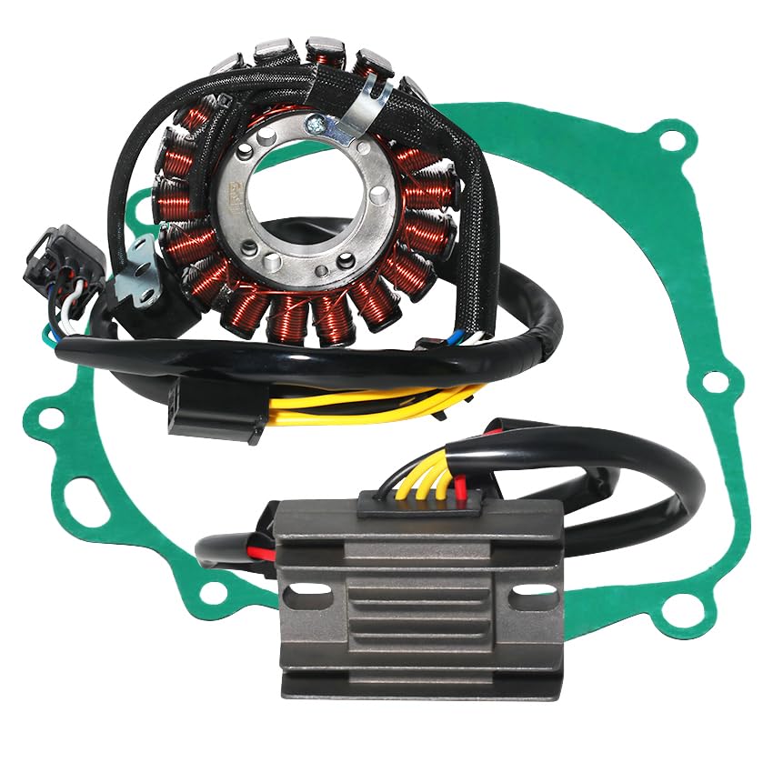 Stator Coil Rectifier Stator Gasket for Suzuki DRZ400 DR-Z400 2000-2004 for Suzuki DRZ400 DR-Z400E 2000-2007/2009 for Suzuki DRZ400 DR-Z400S 2000-2019 for Suzuki DRZ400 DR-Z400SM 2005-2019