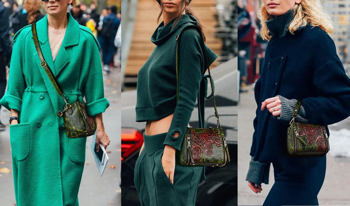 LETEULO Crossbody Bag for Women Top Handle Tote Purses Vintage Satchels Handbag - Image 2