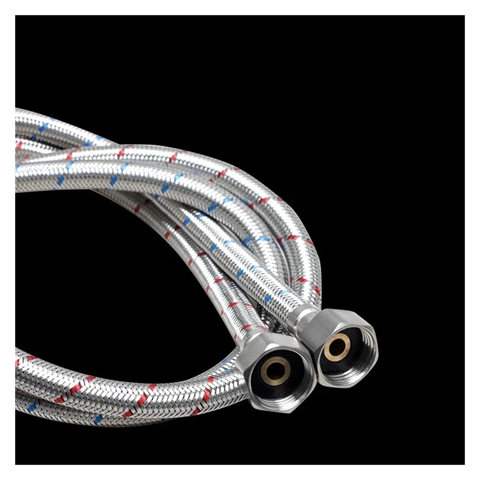 Mangueras Flexibles de Acero Inoxidable 304 G3/8" para grifos mezcladores de Agua fría y Caliente. Accesorios duraderos para grifería de baño. Piezas de fontanería Resistentes a la