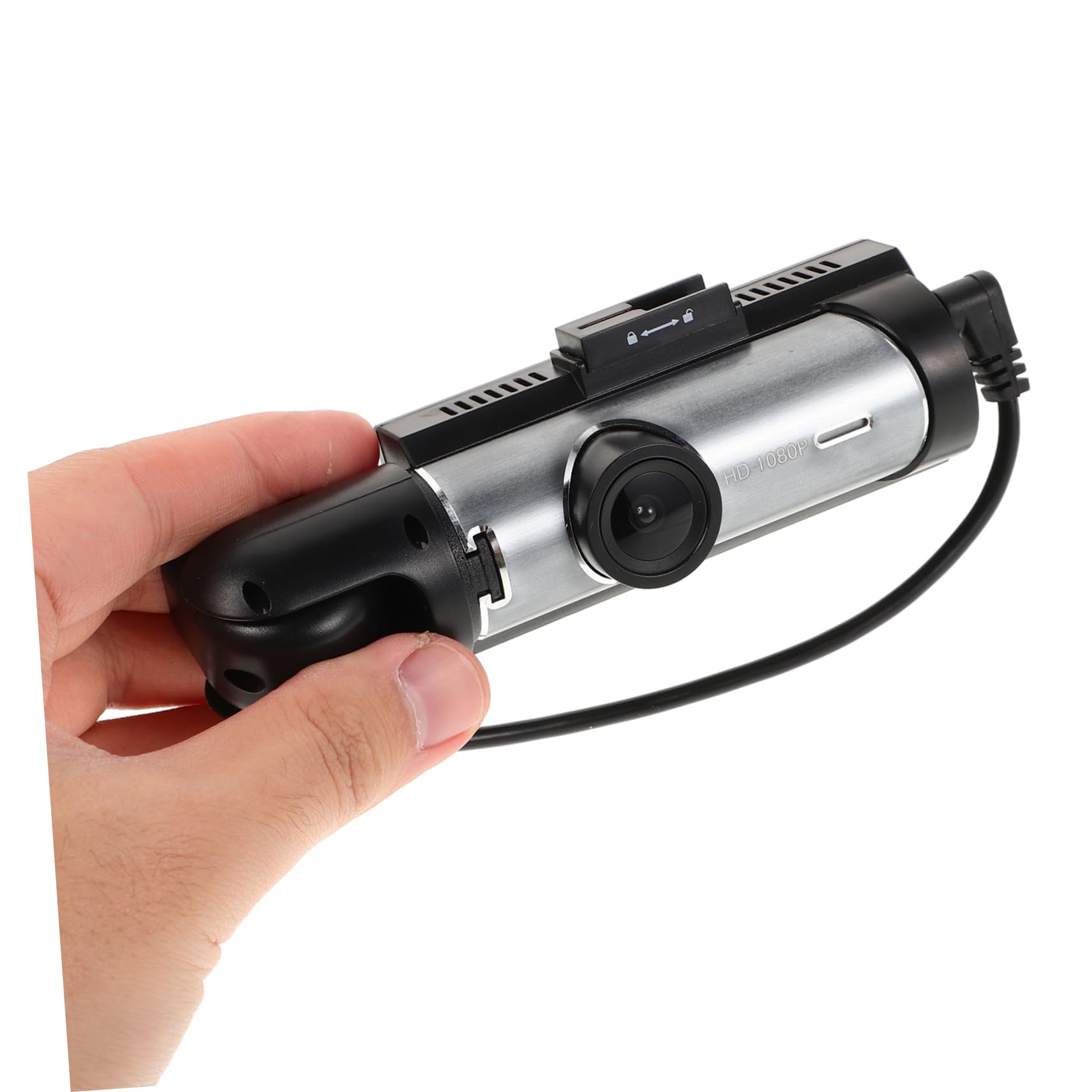 DOITOOL Cámara de Salpicadero Dual para Coche Grabación en Bucle y Visión Nocturna, Función Plug and Play, Material Plástico, Adecuado para Monitoreo Interior y Exterior del Vehículo