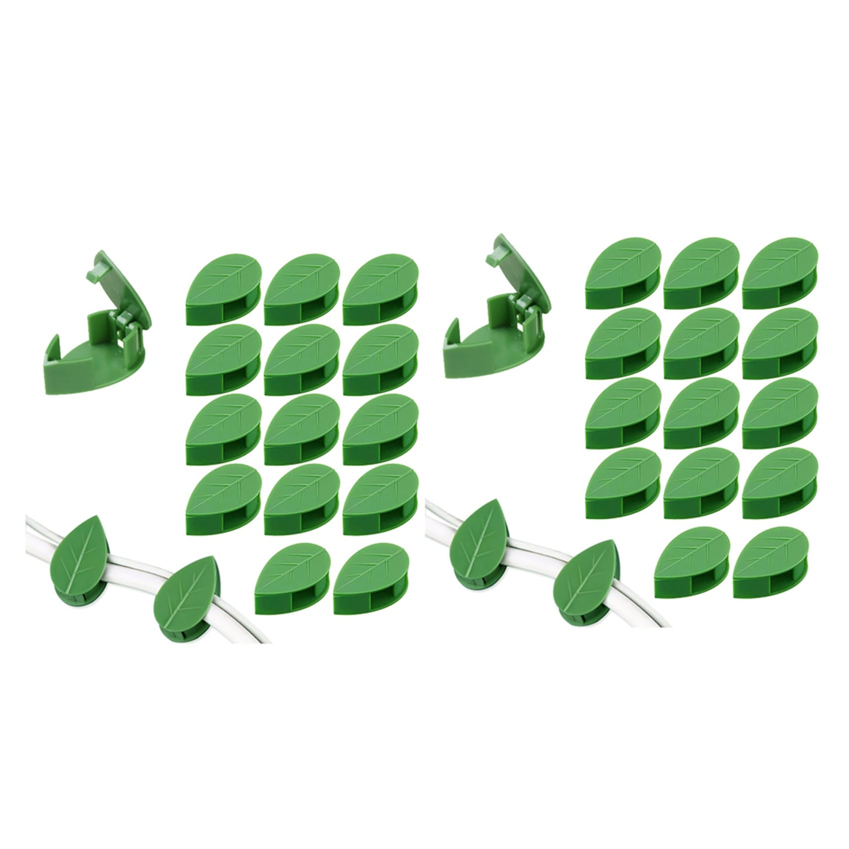 Hndhbfgrt 60Pcs Plant Clips for Climbing Plants, Self-Adhesive Plant Fixing Devices