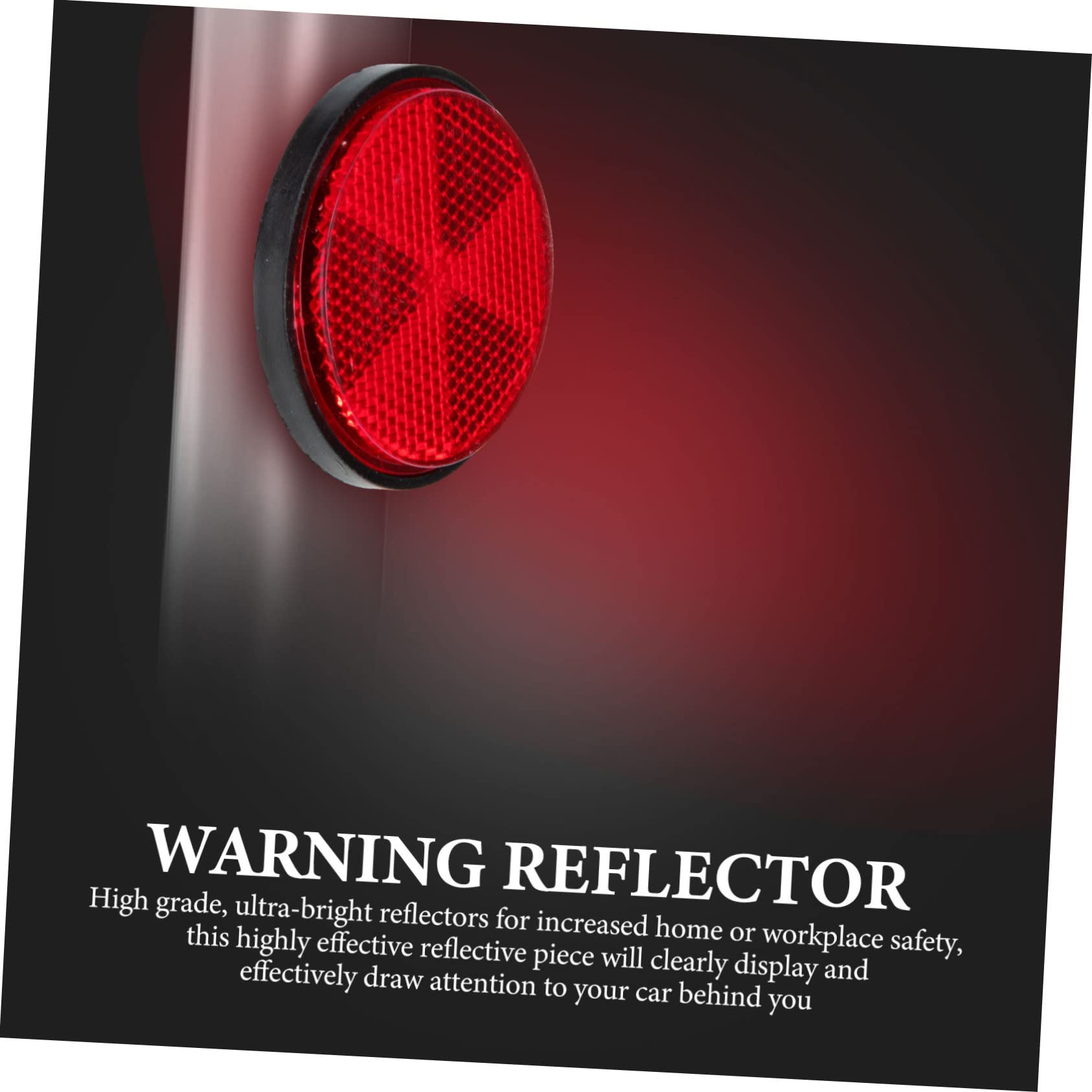 GALPADA 3sets Easy Install Bike Reflectors Red Bike Bolt-on High Reflectivity for Bicycles 4pcs*3