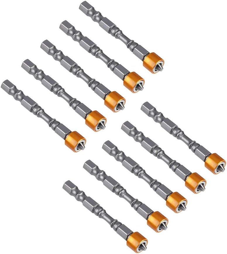 Drywall Screwdriver Bits 10Pcs PH2 Plasterboard Screw Bit Hex Shank