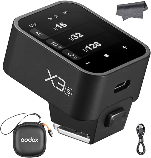 GODOX X3 X3S X3-S TTL Touchscreen Flash Trigger Compatible with Sony Cameras, 2.4G Wireless OLED Transmitter, Built-in 850mAh Lithium Battery (X2T-S XPro-S XProII-S Upgrade Version)