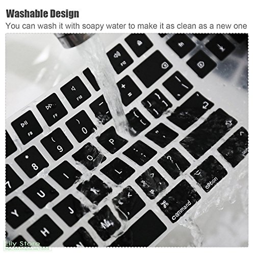 Saco Silicone Skin Keyboard Cover Compatible for HP 15-bs145tu 15.6-inch Laptop - Black - Image 6