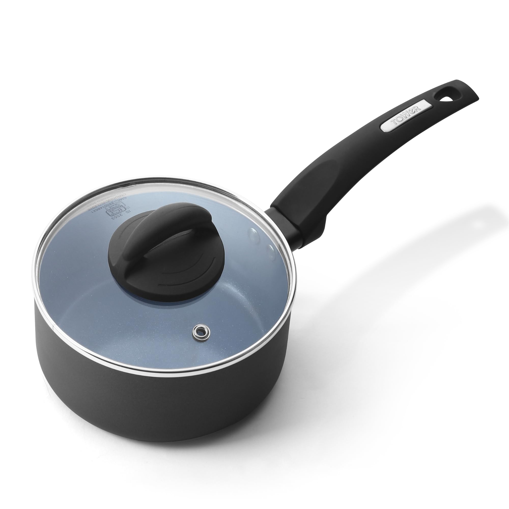 Tower 16cm Ceramic Non-Stick Sauce Pan with Lid at ₹899 – Amazon