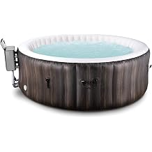 EVAJOY Inflatable Hot Tub, Portable Inflatable Hot Tub, Built-in LED Electric Heater Pump, Hot Water Bathtub Spa with 140 Air Jets for Adults 4-6 Person Backyard, Garden, Indoor