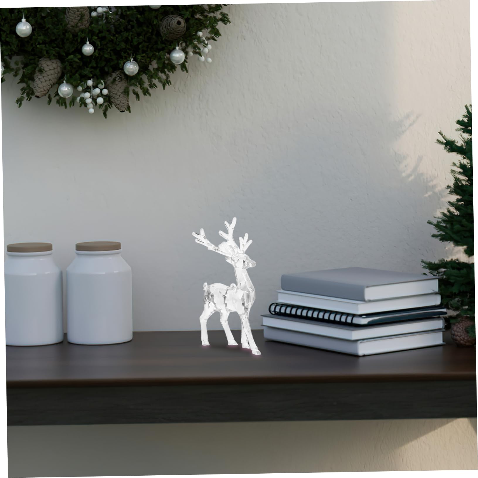 Zerodeko 10piezas Adornos Colgantes De Acrílico Transparente para Decoración Navideña para Árbol
