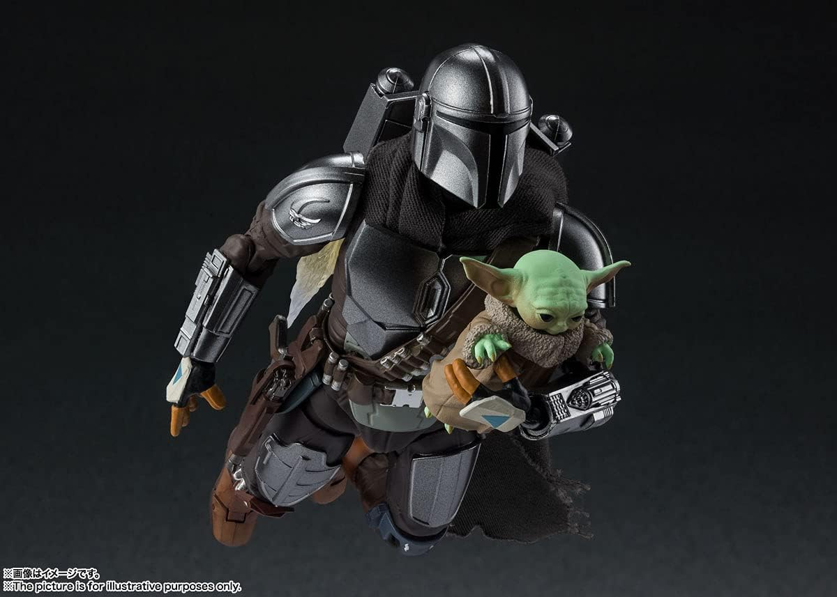S.H. Figuarts Star Wars The Mandalorian (Din Jalin), Approx. 5.9 inches (150 mm), ABS & PVC & Cloth, Pre-painted Action Figure