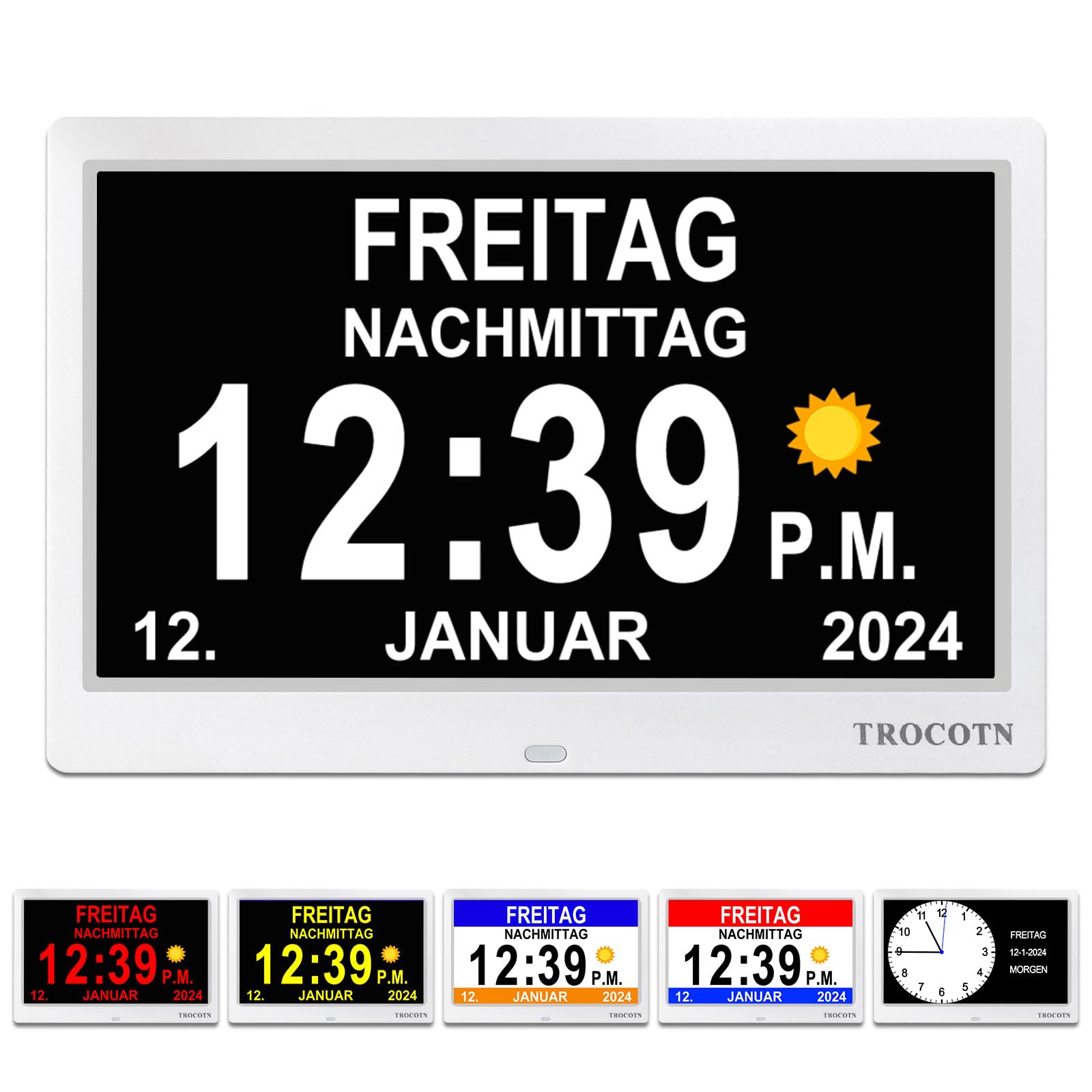 Seniorenuhr Mit Datum Und Wochentag