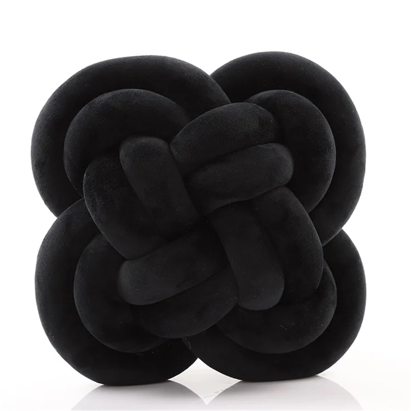 GIYXHU Solid Color Knot Braided Pillow Ball Sofa Decor Bed Bay Window Accent Cushion for Couch(Color 1)