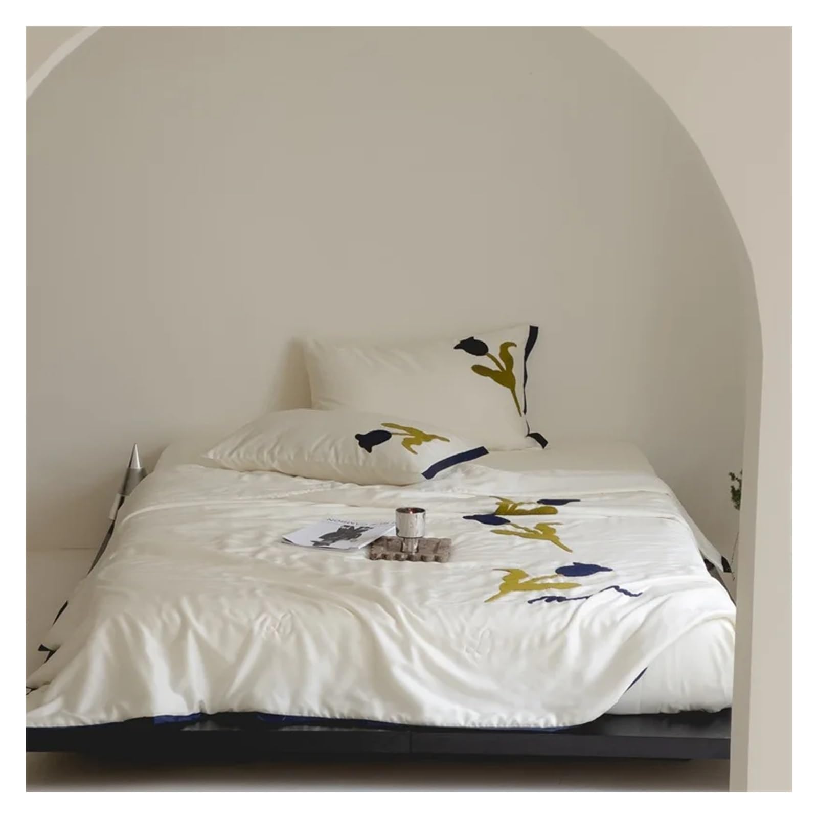 Sbcgfy A Duvet Cover Sets, Summer Duvet Cover Silk Embroidery Quilt Summer Quilt,-200Cmx230cm