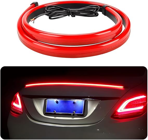 zipelo Car LED Brake Light Strip, 35inch Red Third Tailgate