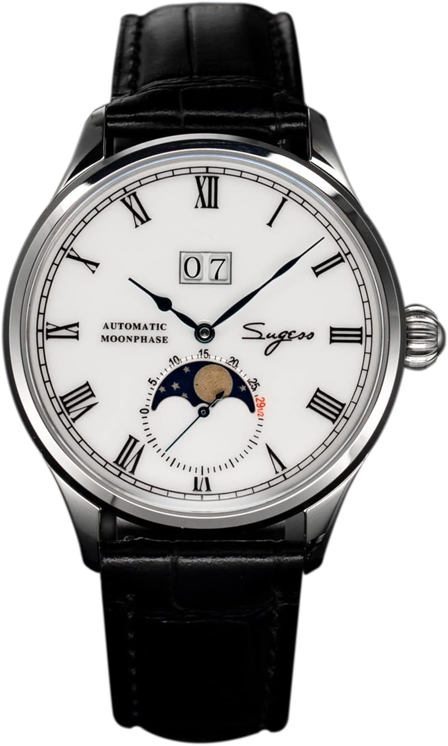 Seagull ST2528 Automatic Moon Phase Sapphire Display 1963 BNIB