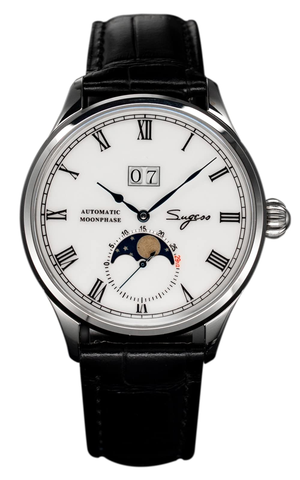 Seagull ST2528 Automatic Moon Phase Sapphire Display 1963 BNIB