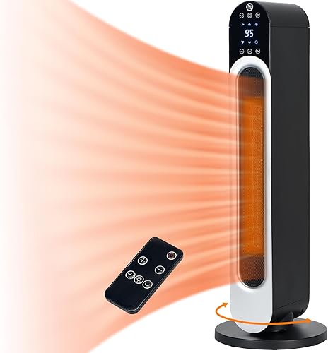 Calentador de espacio para uso en interiores, temporizador de 12 horas, 29 pulgadas