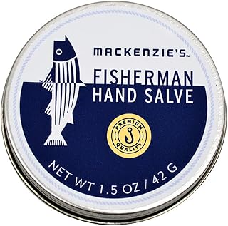 MacKenzie's Fisherman Hand Salve - Holiday Gifts for Men - Christmas Gifts for Fishermen - Stocking Stuffers - Coastal Holiday Gifts - All Natural - Hand Repair - 1.5 Ounce Tin