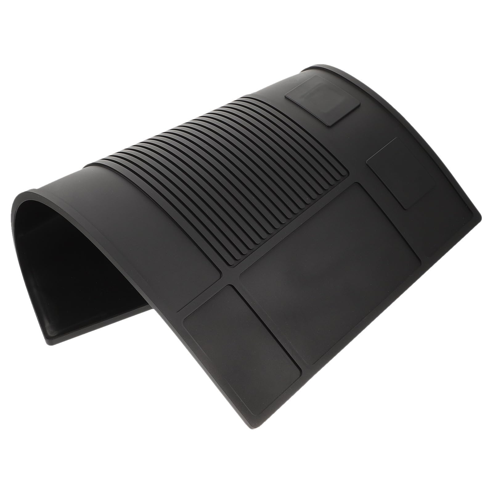 STOBAZA Tapis de Coupe Magnétique pour Coiffeurs, Tapis en Silicone Antidérapant, Organiseur pour Tondeuses et Accessoires, Station de Coiffure Professionnelle