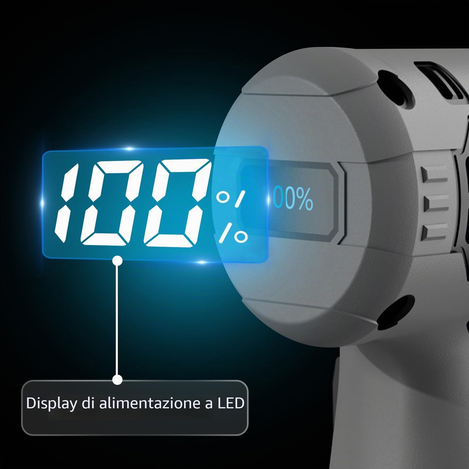 Smerigliatrice a Batteria 76MM, 32000 RPM Smerigliatrice Angolare, Mini Smerigliatrice a Batteria con 2 Batterie 16.8V 2500mAh e 4 Dischi da Taglio per Tagliare, Lucidare e Levigare