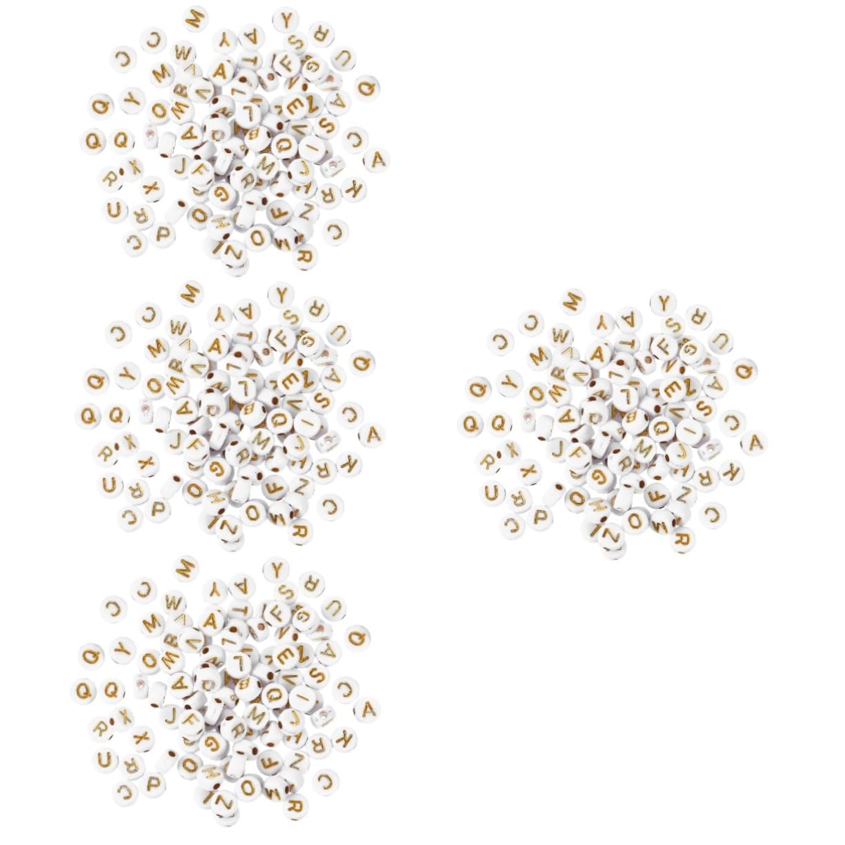 4000piezas Abalorios De Letras De Acrílico Para Perlas De Letras Coloridas Para Joyas Collares Pulseras y Manualidades