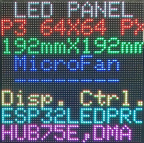 Amazon.co.jp: RGB LEDマトリックスパネル P3 64X64ピクセル