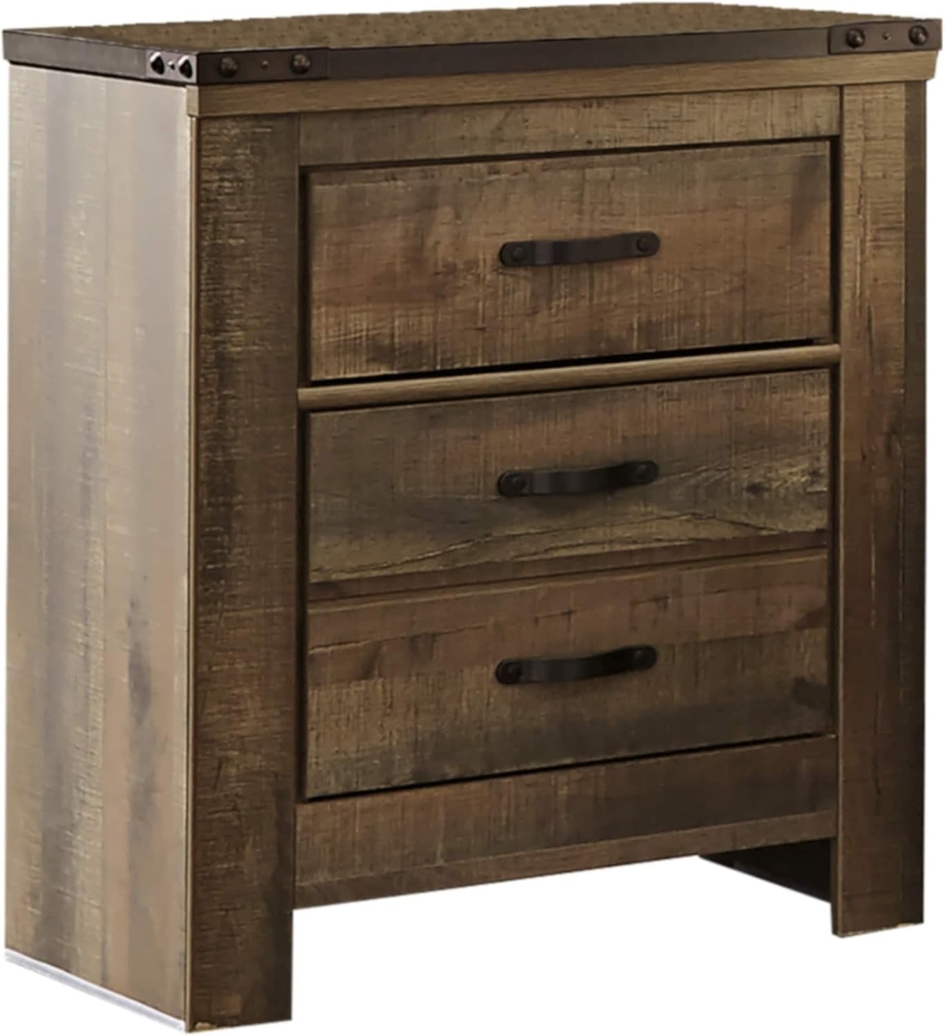 Signature Design by Ashley Trinell Two Drawer Night Stand - Brown