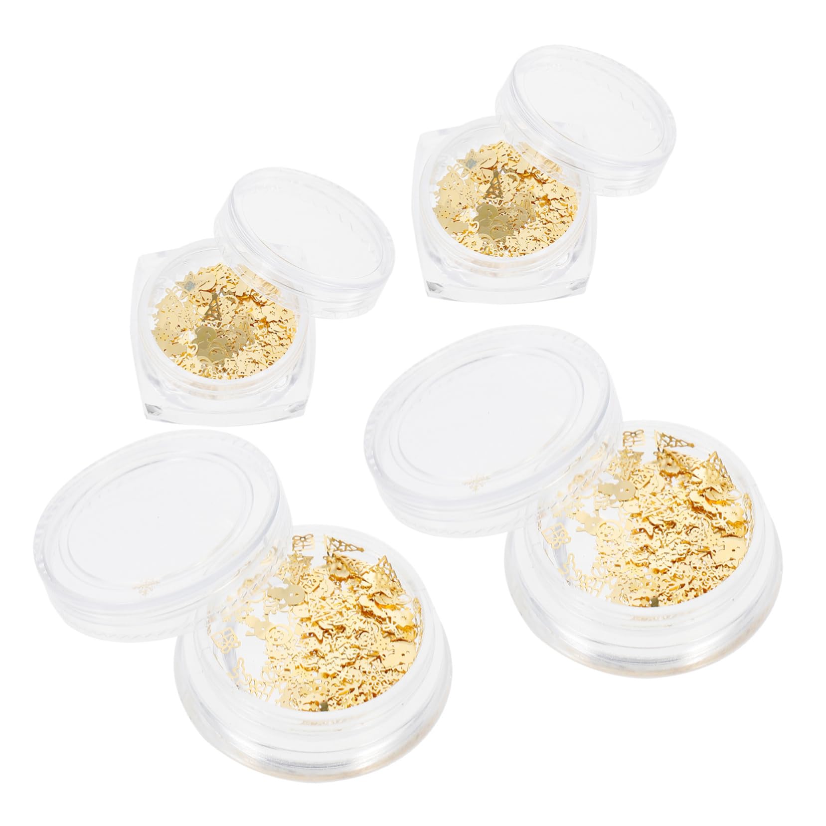 Gogogmee Sequin Confetti Flakes for Nail Art Phone Case Sequins Manicure Decor for Christmas