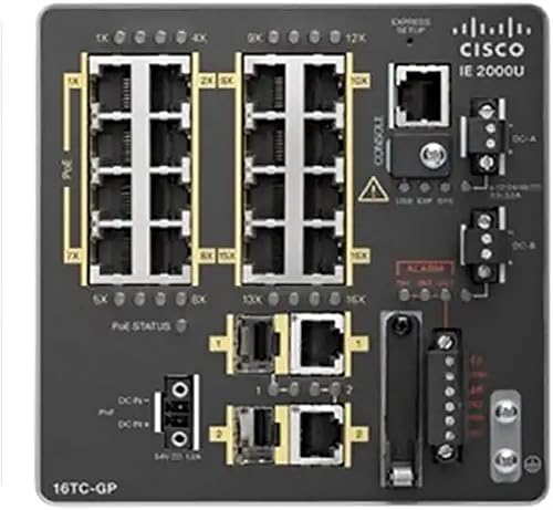 Cisco IE-2000U-16TC-GP Industrial Ethernet 2000U 16-Port FE & 2-Port GE Lan Swit