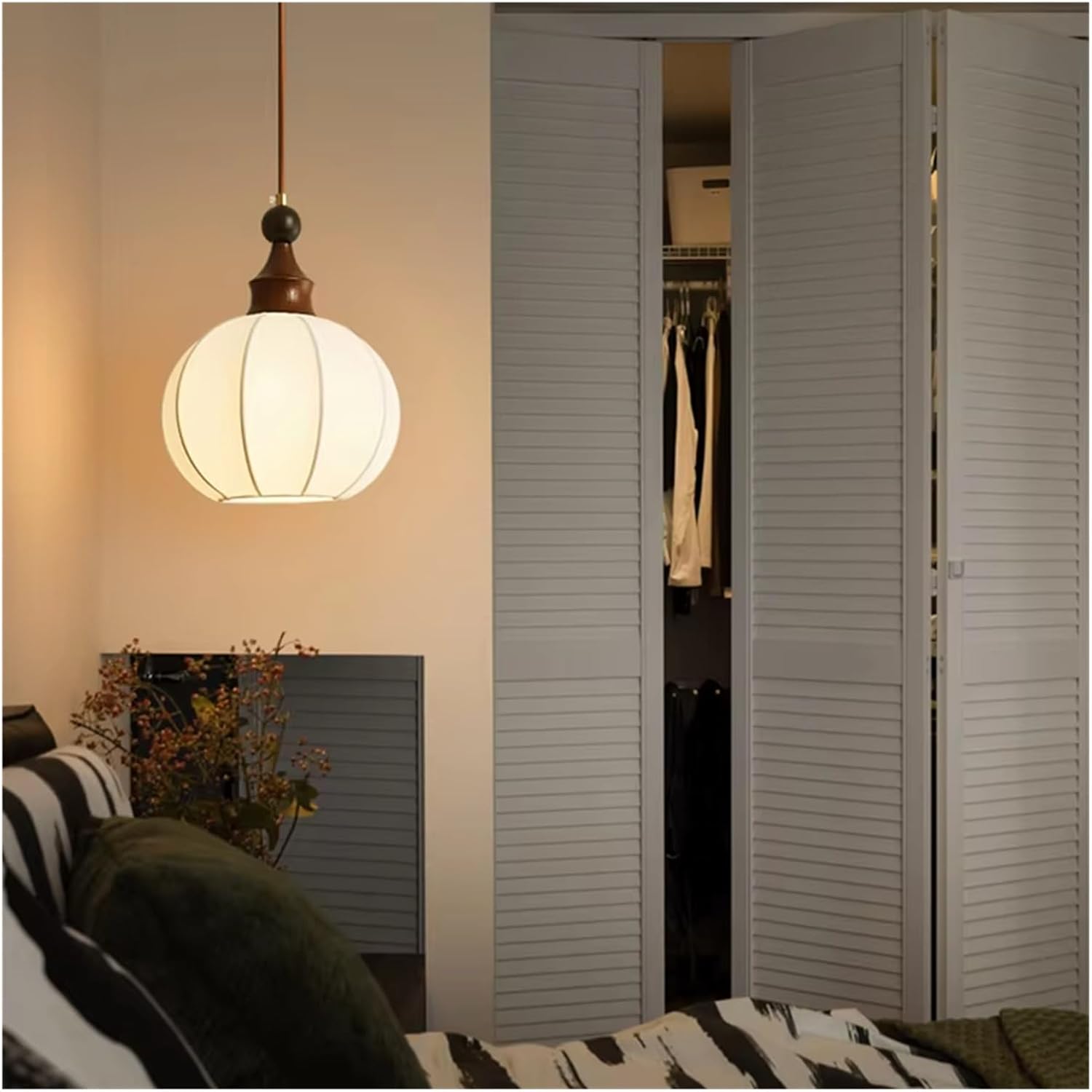 Nordic Style Pendant Light Simple Beige Winds Indoor Chandelier Hanging Lamps Bedroom Living Rooms Restaurant Designer Lighting,Indoor Illumination