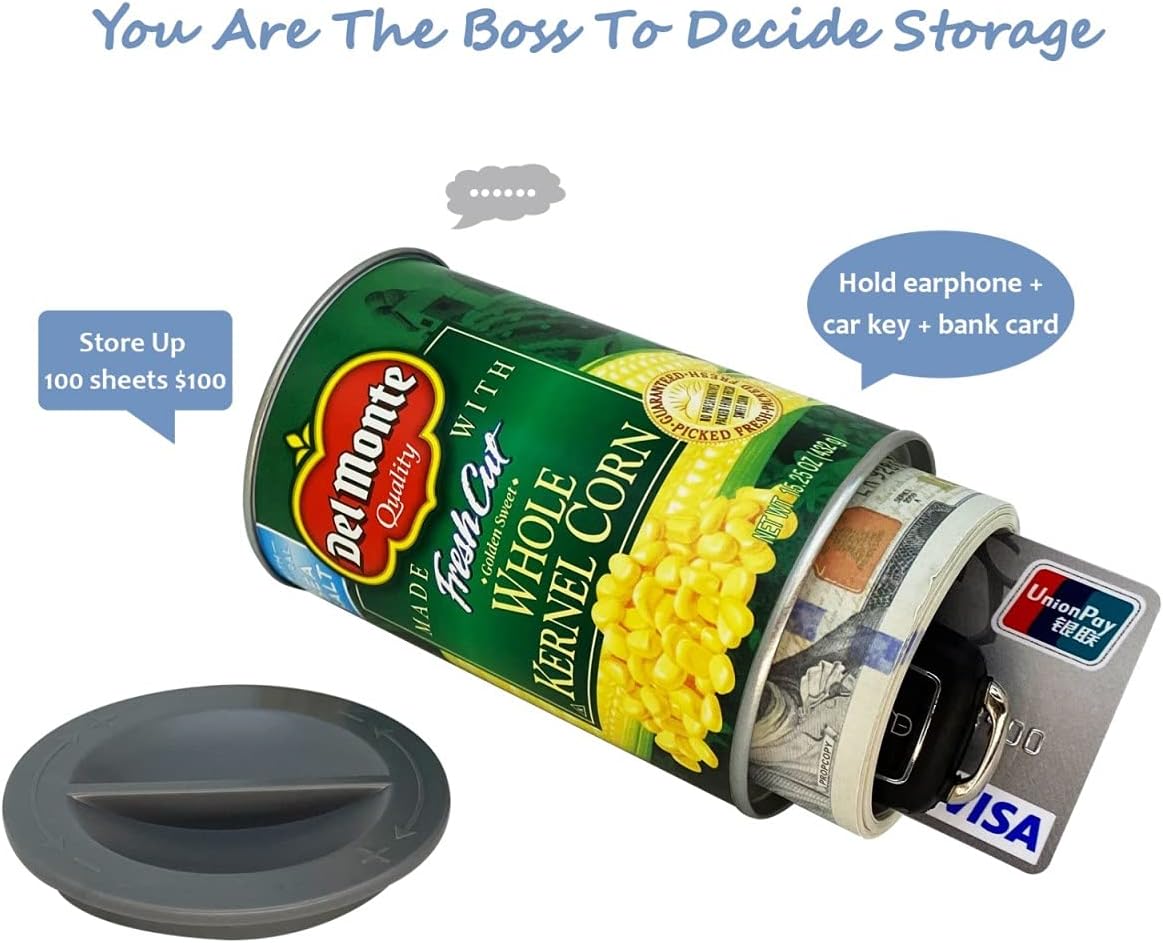 Fake Can Safes Diversion Secret Stash Safes (Corn) - - 