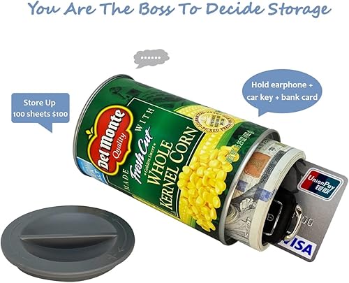 Miniatura 3 de Fake Can Safes Diversion Secret Stash Safes (Corn)