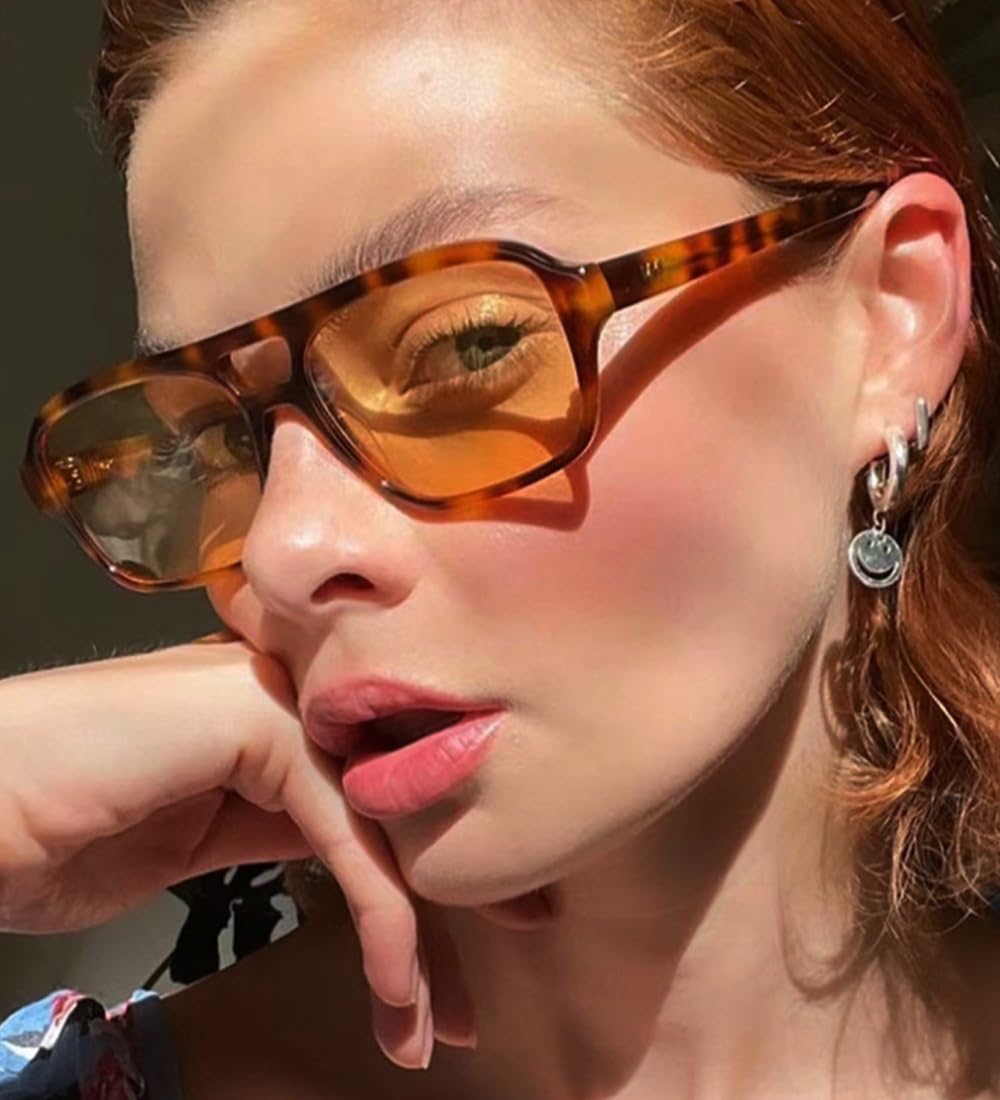 Retro Vintage quadratische 70er Jahre Sonnenbrille für Damen und Herren, modische rechteckige Sonnenbrille BS1700