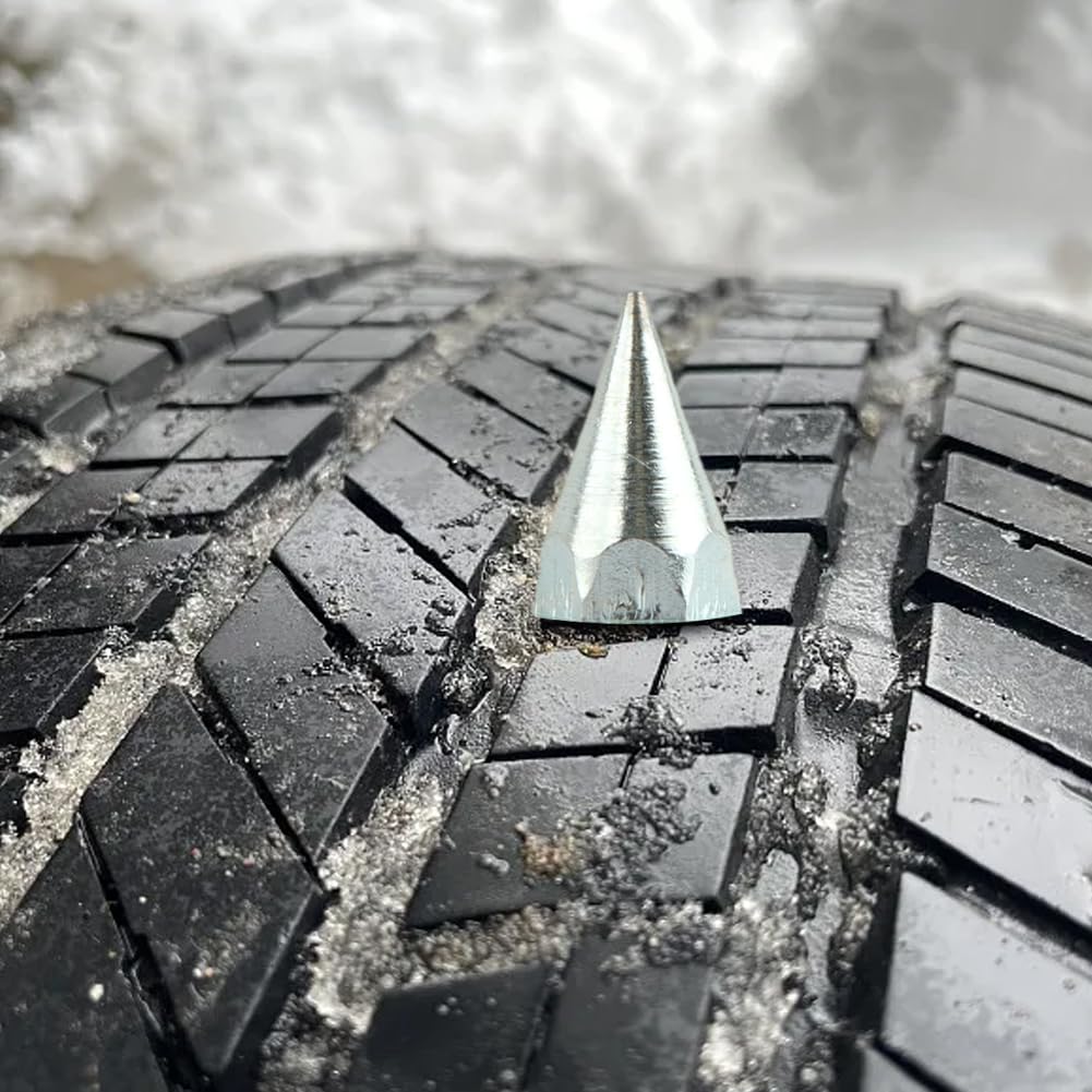 50 Viti per Pneumatici, con Perno a Vite Antiscivolo, per Pneumatici da Neve, Trattore, Moto, Biciclette