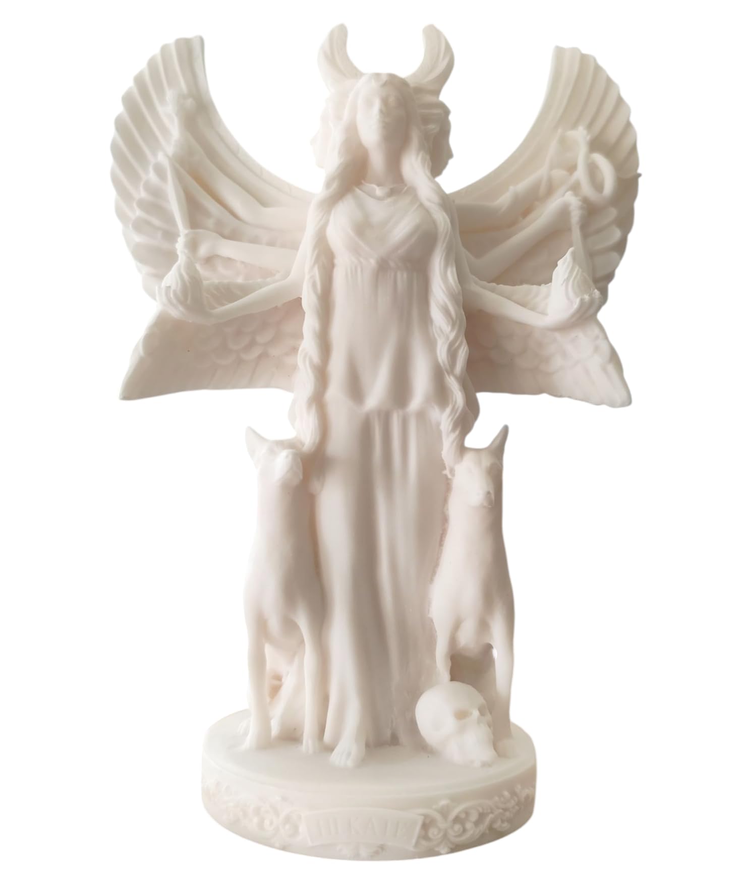 Hecate Statue Ancient Greek Triple Goddess of Magic Pagan 7" (18cm)
