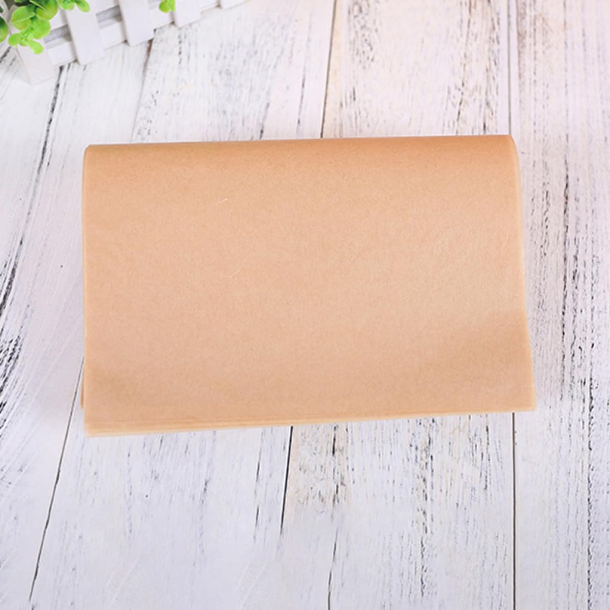 INOOMP 200 Hojas de Papel para Hornear Precortado 30X20 CM Recubrimiento Antiadherente Resistente al Aceite y Agua para Uso en Freidora de Aire y Horno Doméstico