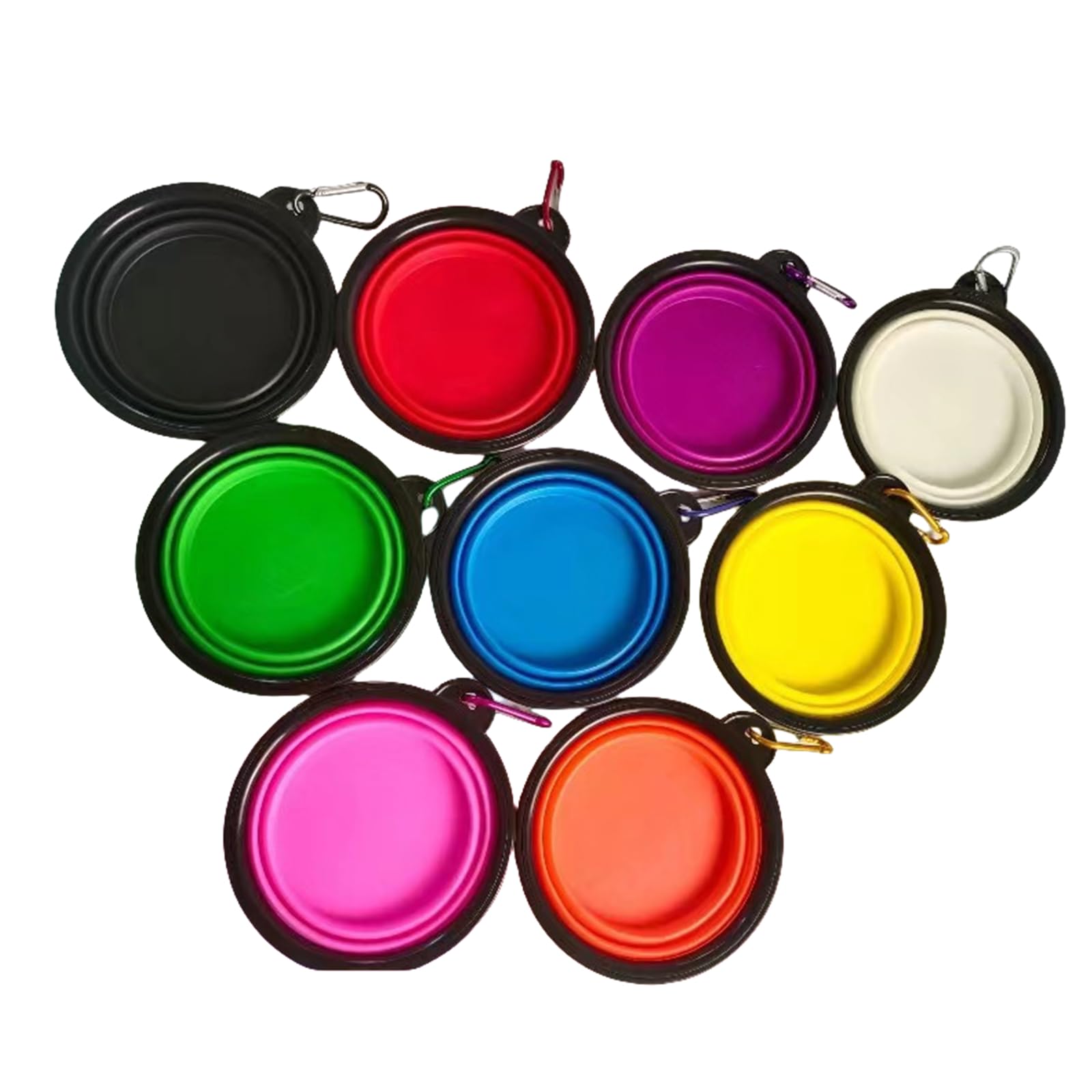 Cuencos Plegables Grandes para Perros, de Silicona de Grado alimenticio, fáciles de Lavar, Plegables y expandibles para Mascotas, Cuencos portátiles de Viaje. (Verde,1000ML)