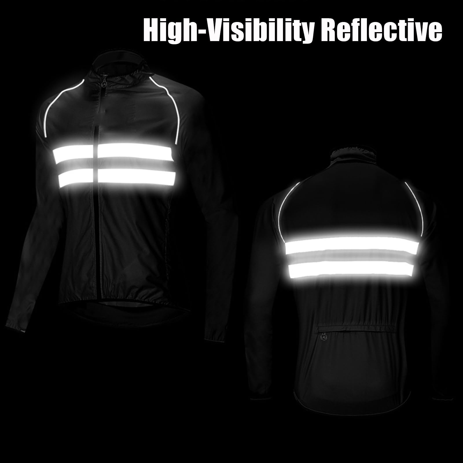 ARMAAN Chaqueta De Ciclismo De Manga Larga | Gabardina Juvenil, Transpirable Y Ligera | Prenda De Manga Larga Con Protección Solar Para Montañismo | Tiras Reflectantes Y Bolsillo
